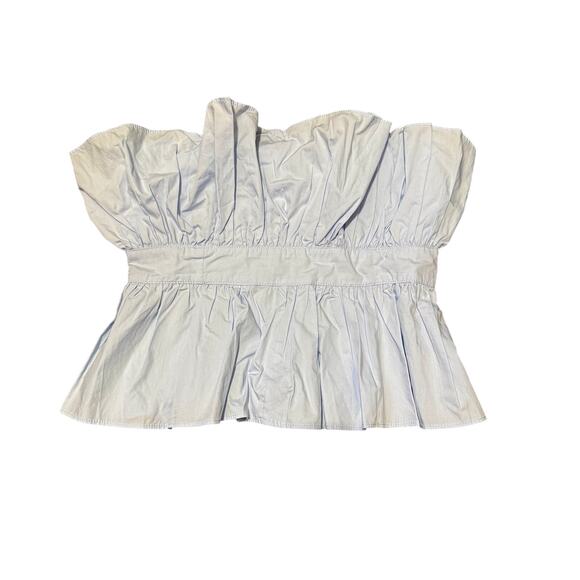 NWOT Mable Madison Ruffle Back Zip Tybe Top Size S - Picture 1 of 11